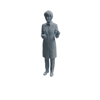 MRY-SFW LYTR964 Lab Instructor Teacher Character Modern Model 4 pcs