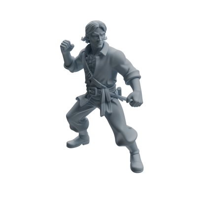 MRY-SFW LYTR1098 Axe-wielding Pirate Character Modern Model 4 pcs