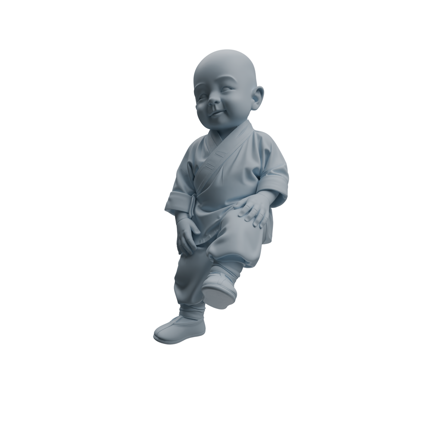 MRY-SFW LYTR1069 Kung Fu Little Monk Character Modern Model 4 pcs