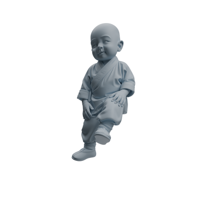 MRY-SFW LYTR1069 Kung Fu Little Monk Character Modern Model 4 pcs