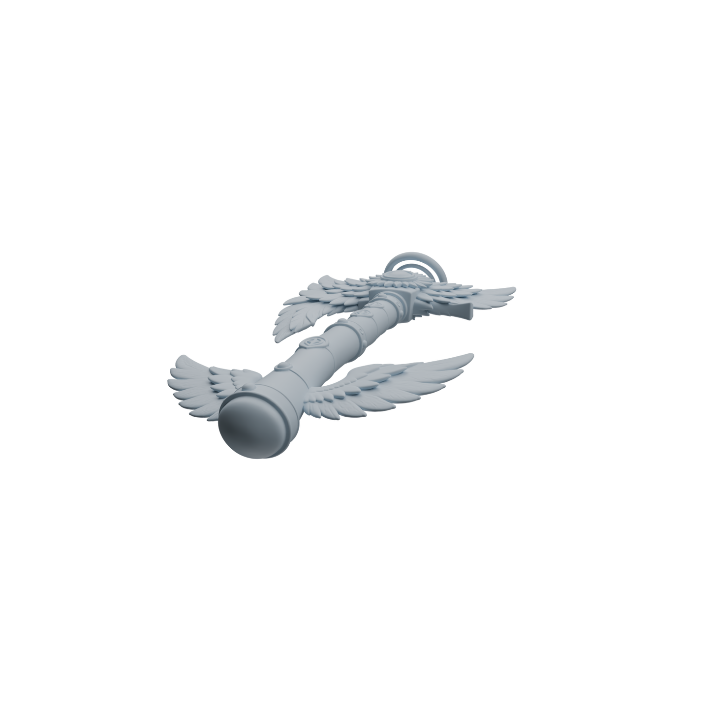 MRY-SFW LYGS412 Winged Decorative Axe Weapon Modern Model 4 pcs