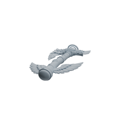 MRY-SFW LYGS412 Winged Decorative Axe Weapon Modern Model 4 pcs