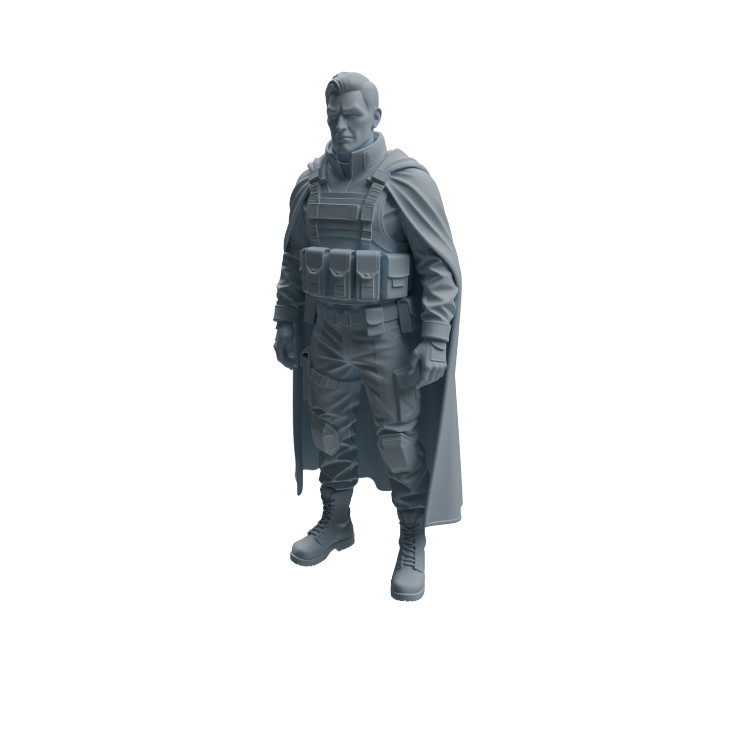 MRY-SFW LYTR951 Tactical Cape Uniform Man Character Modern Model 4 pcs