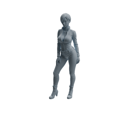 MRY-SFW LYTR956 Multi-Pose Female Police Officer Character Modern Model 3 pcs
