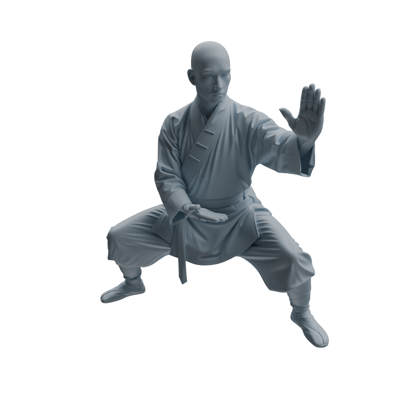 MRY-SFW LYTR1078 Martial Arts and Meditating Monk Character Modern Model 3 pcs