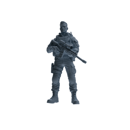 MRY-SFW SSTR176 Miniatures Soldier Model Kit Special Forces Soldier Modern Model 3 pcs