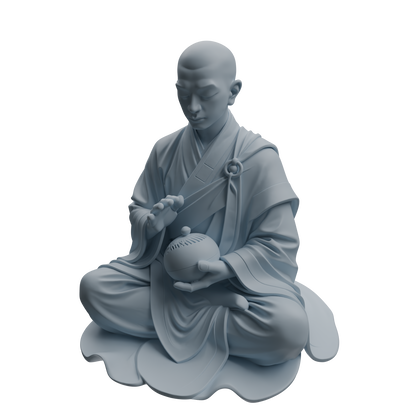 MRY-SFW LYTR1080 Zen-style Monk Character Modern Model 3 pcs