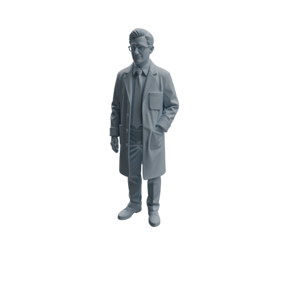 MRY-SFW LYTR965 Lab Research Teacher Character Modern Model 4 pcs