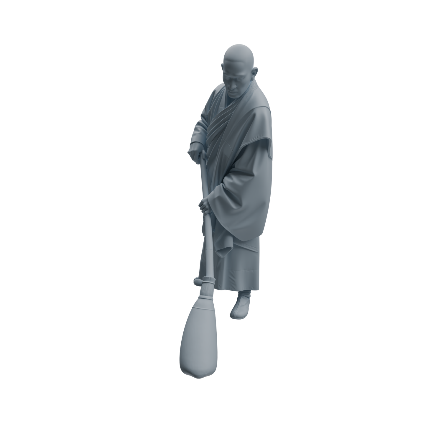 MRY-SFW LYTR1083 Sweeping Monk Character Modern Model 4 pcs