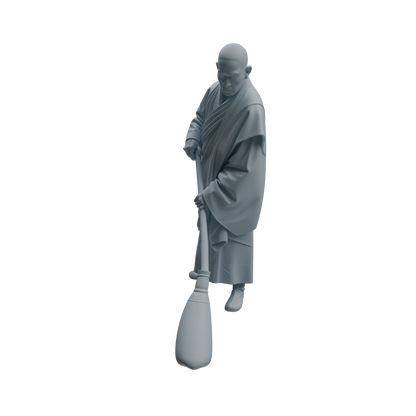 MRY-SFW LYTR1083 Sweeping Monk Character Modern Model 4 pcs