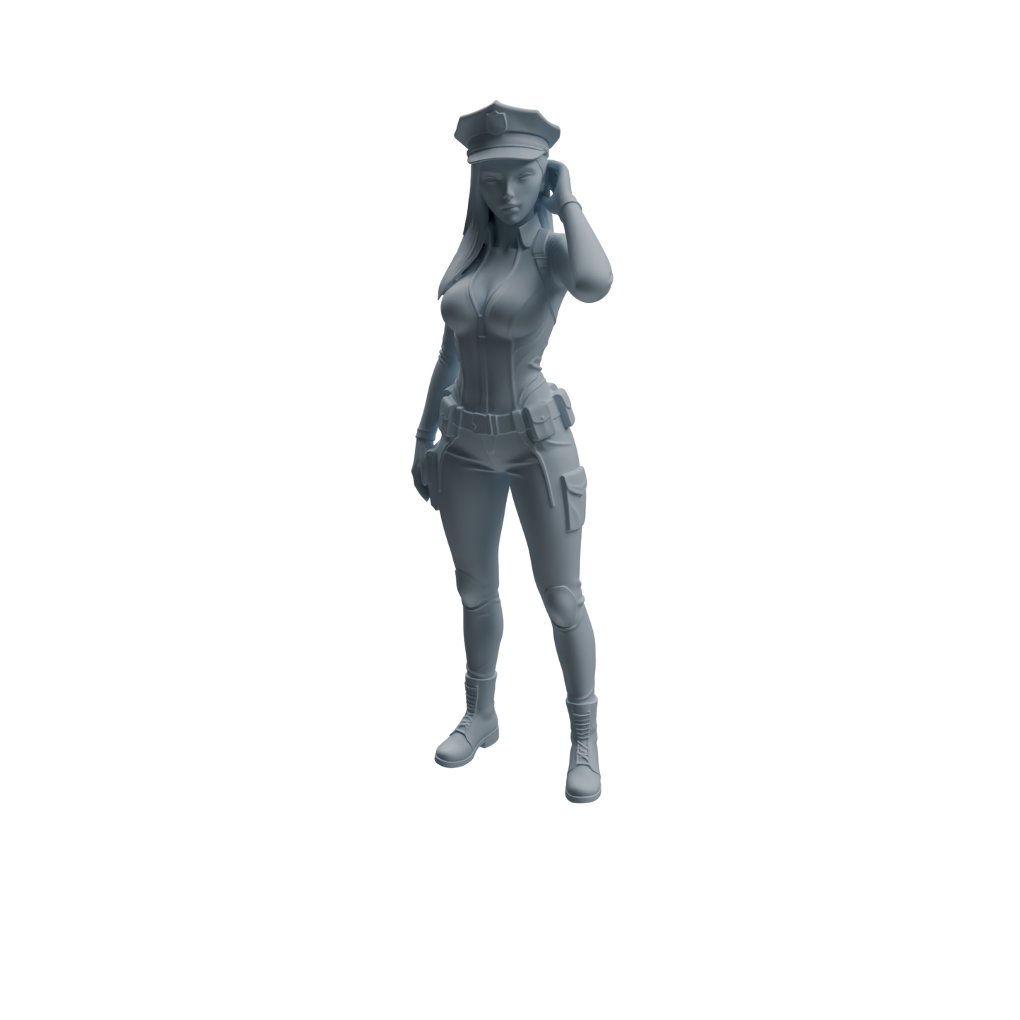 MRY-SFW LYTR957 Multi-Style Female Police Officer Character Modern Model 3 pcs
