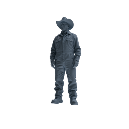 MRY-SFW LYTR922 Farm Cowboy Worker Multi-pose Modern Model 3 pcs