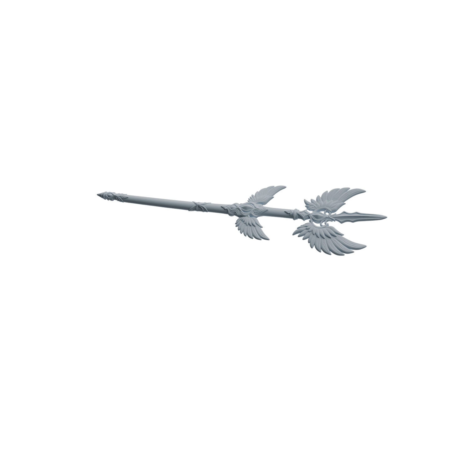 MRY-SFW LYGS409  Winged Decorative Spear Weapon Modern Model 4 pcs