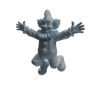 MRY-SFW LYTR1056 Circus Clown Performance Pose Character Modern Model 3 pcs