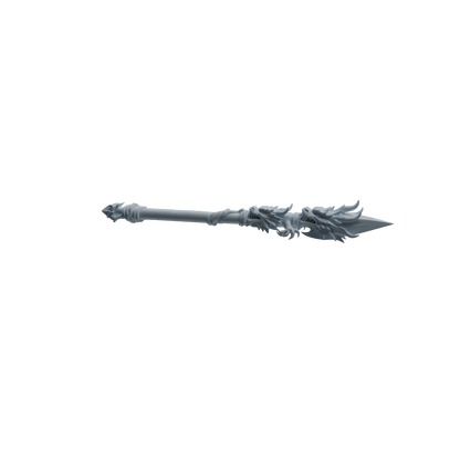MRY-SFW LYGS436 Dragon Pattern Decorative Spear Weapon Modern Model 4 pcs