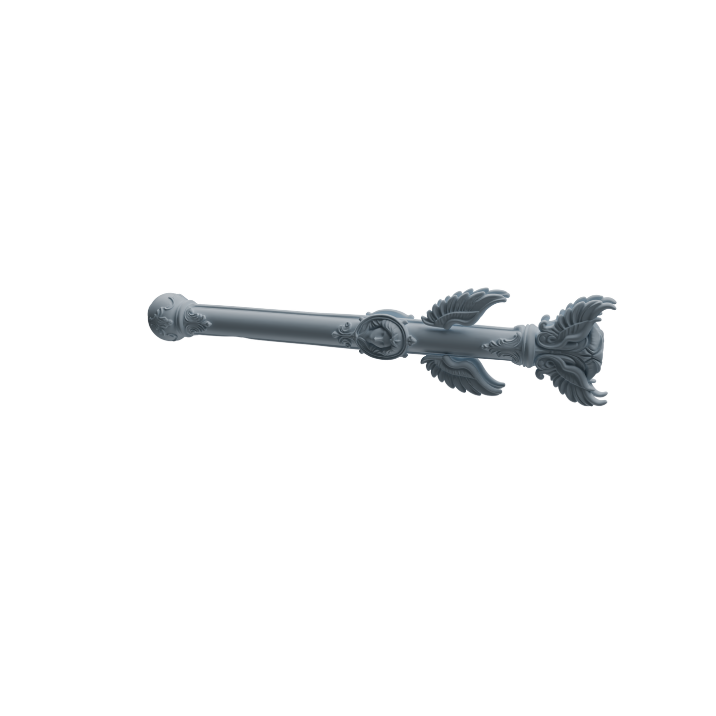 MRY-SFW LYGS424 Winged Decorative Scepter and Trident Weapon Modern Model 4 pcs