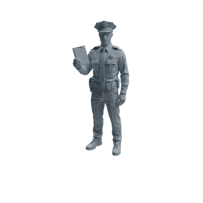 MRY-SFW LYTR959 Multi-Scenario Male Police Officer Character Modern Model 4 pcs