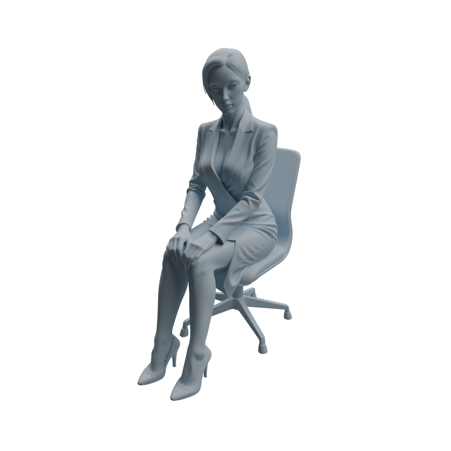 MRY-SFW LYTR974 Office-Scenario Professional Woman Character Modern Model 4 pcs