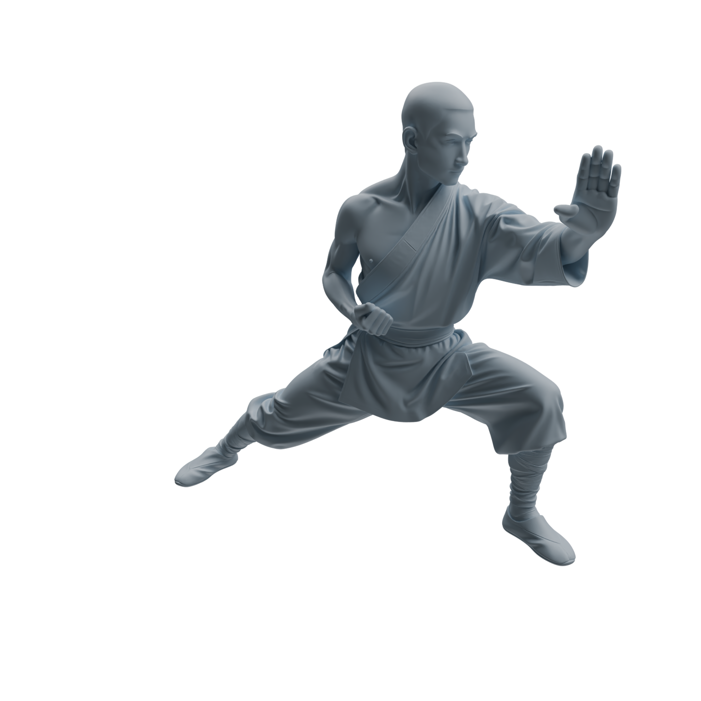 MRY-SFW LYTR1076 Kung Fu Martial Monk Character Modern Model 3 pcs