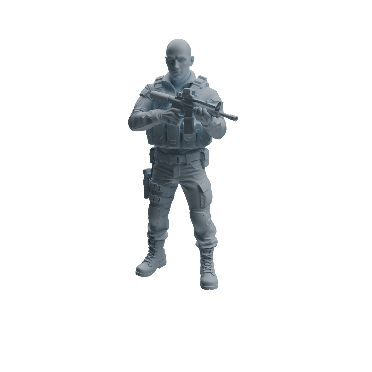 MRY-SFW LYTR953 Combat Stance SWAT Officer Character Modern Model 4 pcs