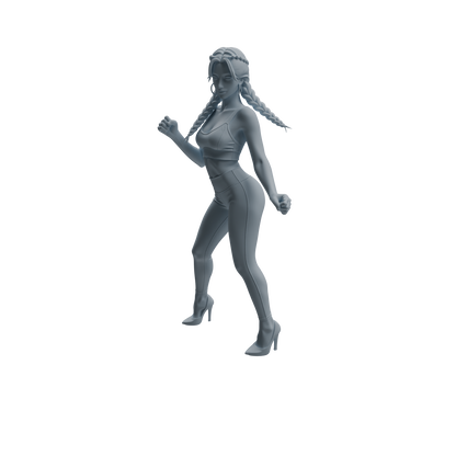 MRY-SFW LYTR929 Nightclub Dancer Woman Character Modern Model 4 pcs
