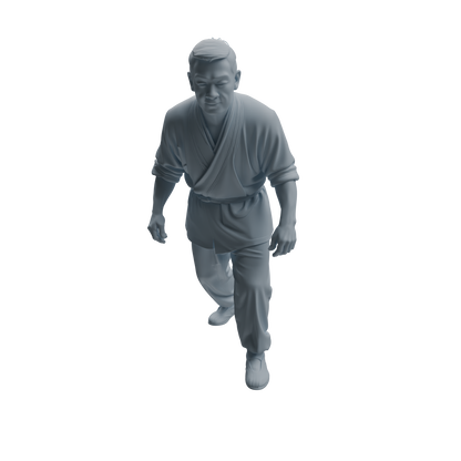 MRY-SFW LYTR997 Market Vendor Character Modern Model 4 pcs