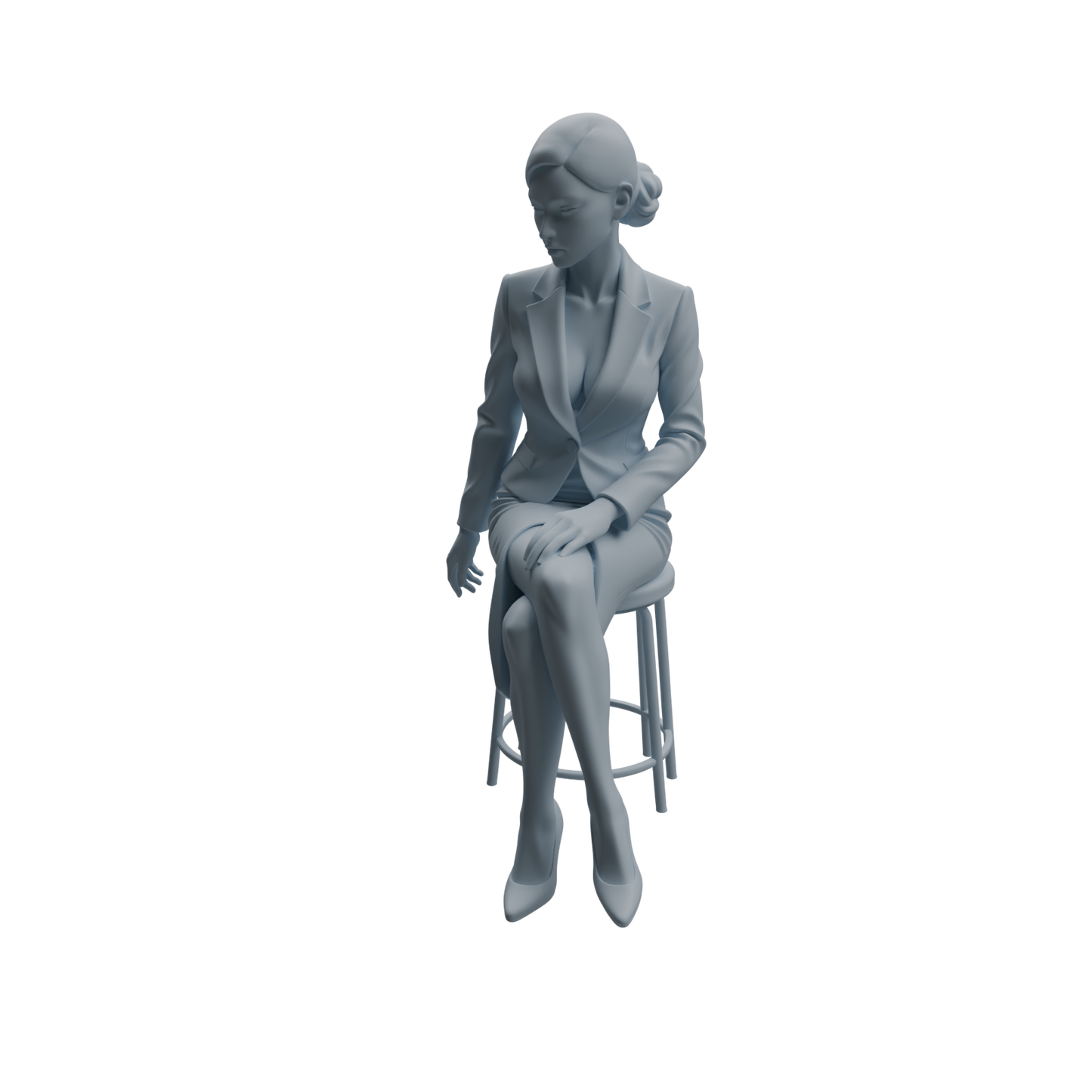 MRY-SFW LYTR973 Business Workplace Woman Character Modern Model 4 pcs