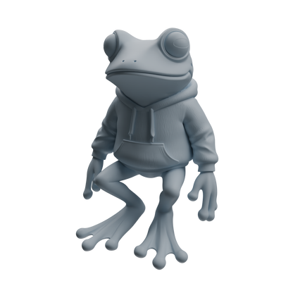 MRY-SFW LYTR1053 Cartoon Frog Animal Modern Model 3 pcs
