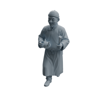 MRY-SFW LYTR987 Late Qing-Early Republic Teahouse Owner Character Modern Model 4 pcs
