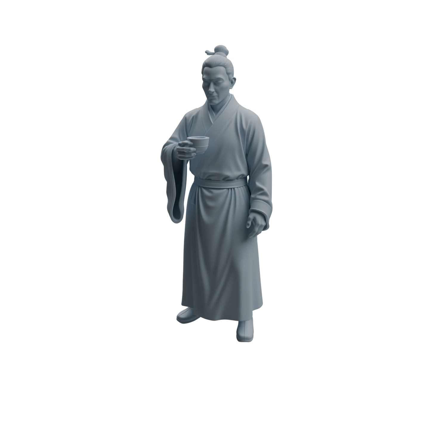 MRY-SFW LYTR981 Ancient Cup-Holding Scholar Character Modern Model 3 pcs