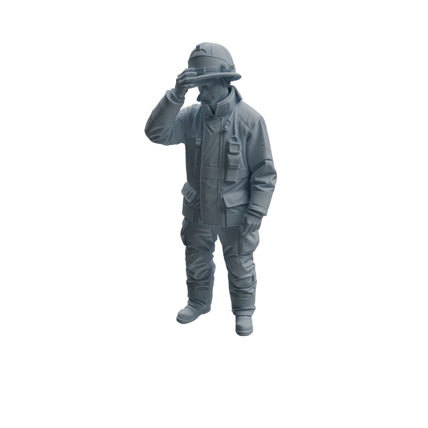 MRY-SFW LYTR1062 Firefighter Occupation Pose Character Modern Model 4 pcs