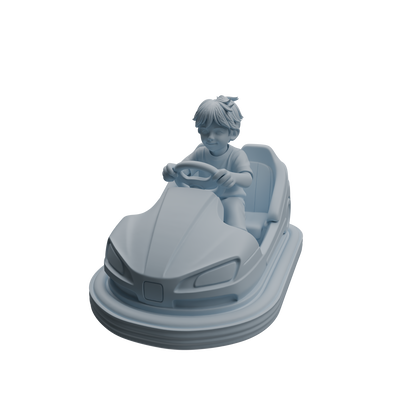 MRY-SFW LYTR1044 Amusement Park Bumper Car Kids Character Modern Model 4 pcs