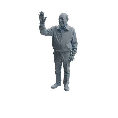 MRY-SFW LYTR1038 Daily Interactive Elderly Character Modern Model 4 pcs