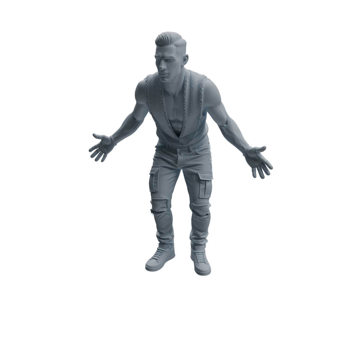 MRY-SFW LYTR928 Nightclub Party Man Character Modern Model 4 pcs