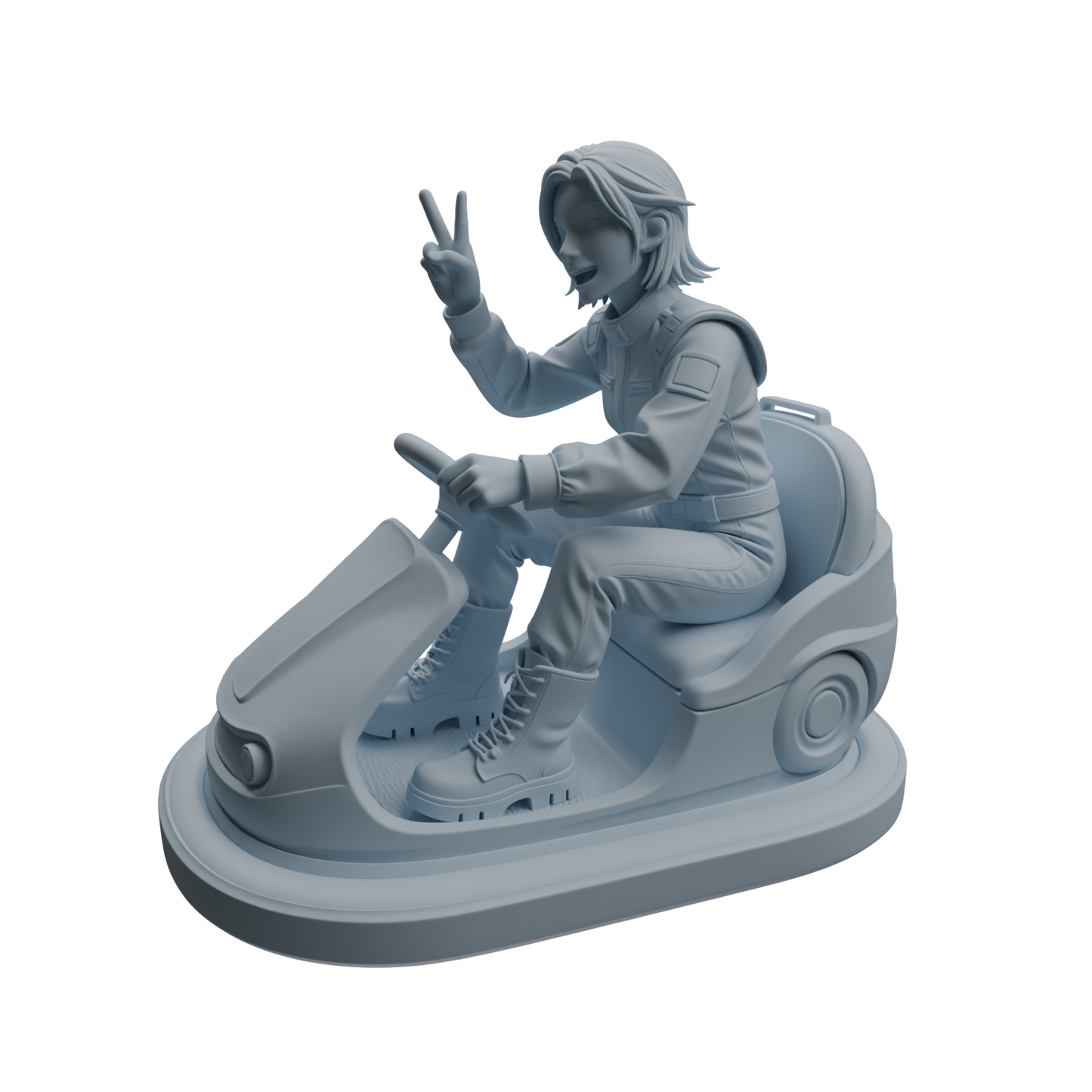 MRY-SFW LYTR1051 Amusement Park Bumper Car Female Character Modern Model 4 pcs