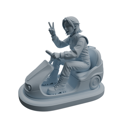 MRY-SFW LYTR1051 Amusement Park Bumper Car Female Character Modern Model 4 pcs