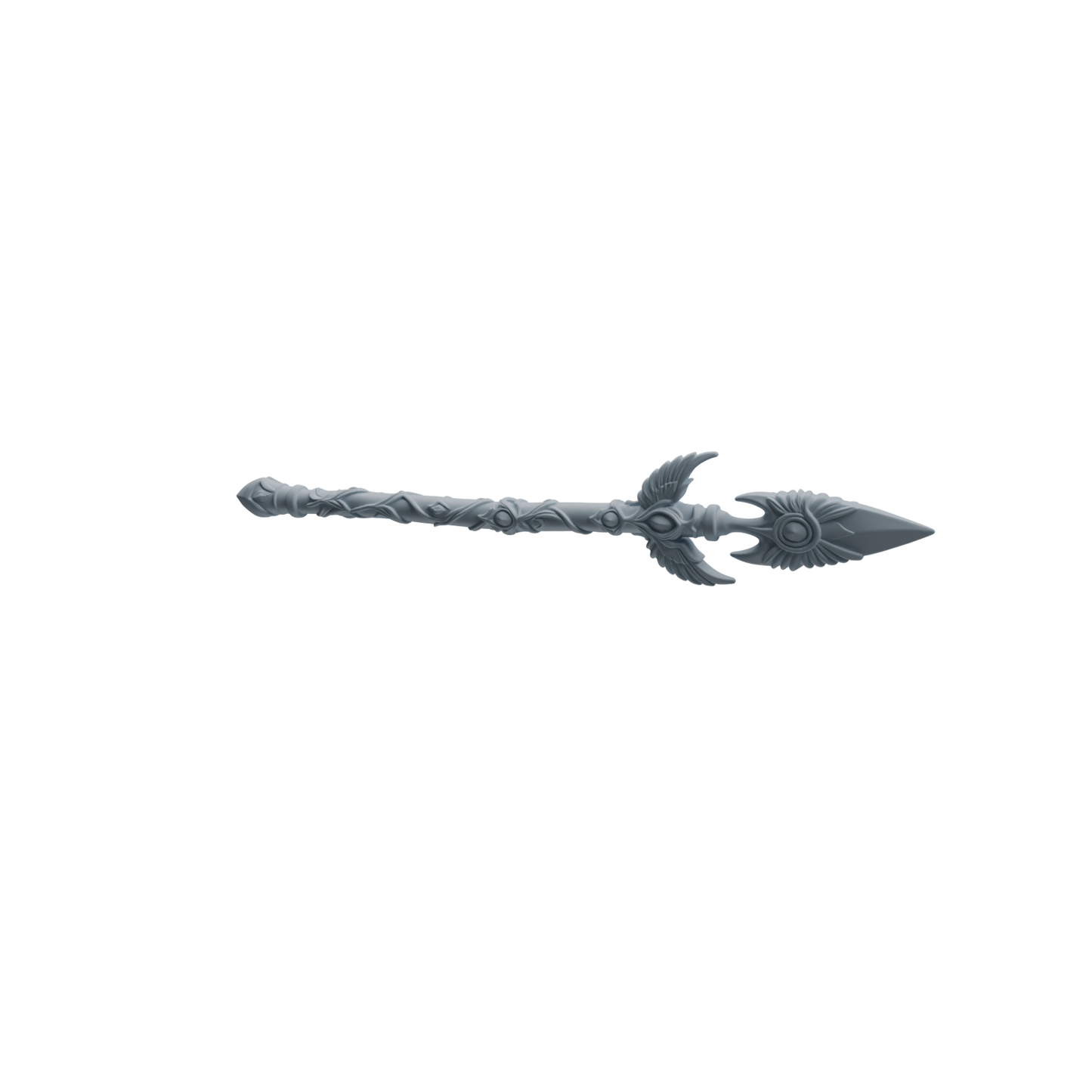 MRY-SFW LYGS411 Winged Decorative Spear and Axe Weapon Modern Model 4 pcs