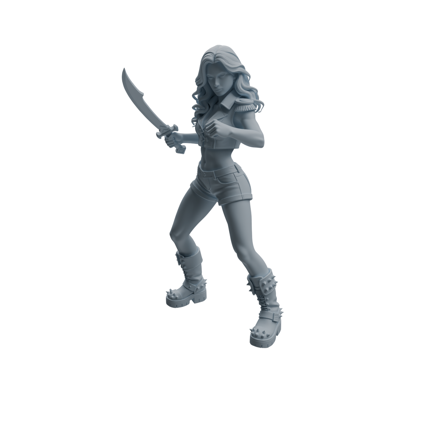 MRY-SFW LYTR1094 Modern Female Pirate Character Modern Model 4 pcs