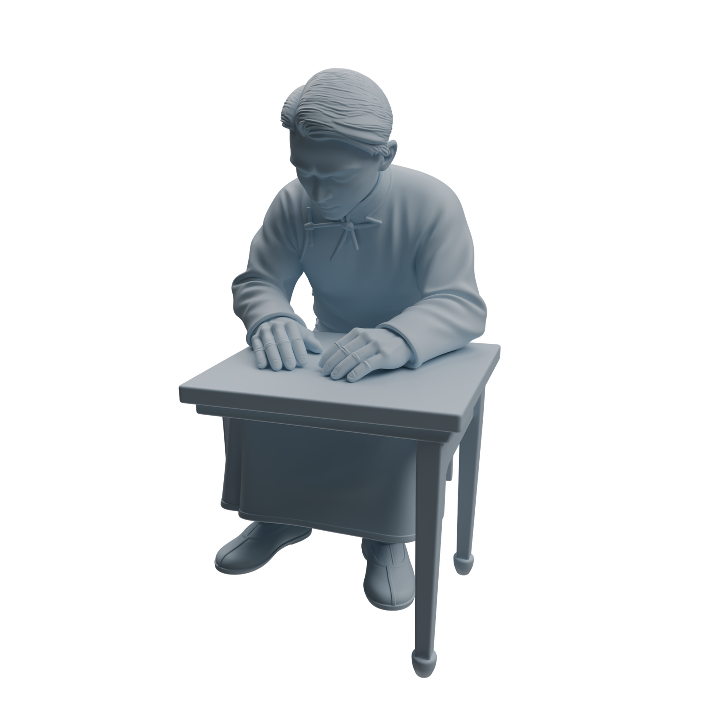 MRY-SFW LYTR980 Republic of China Scholar Tea Character Modern Model 3 pcs