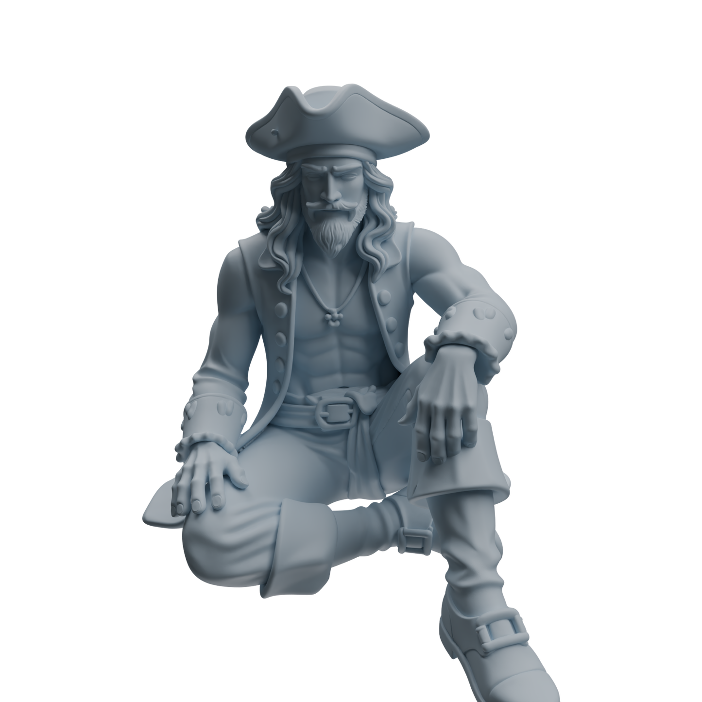 MRY-SFW LYTR1093 Sitting Pose Pirate Character Modern Model 3 pcs