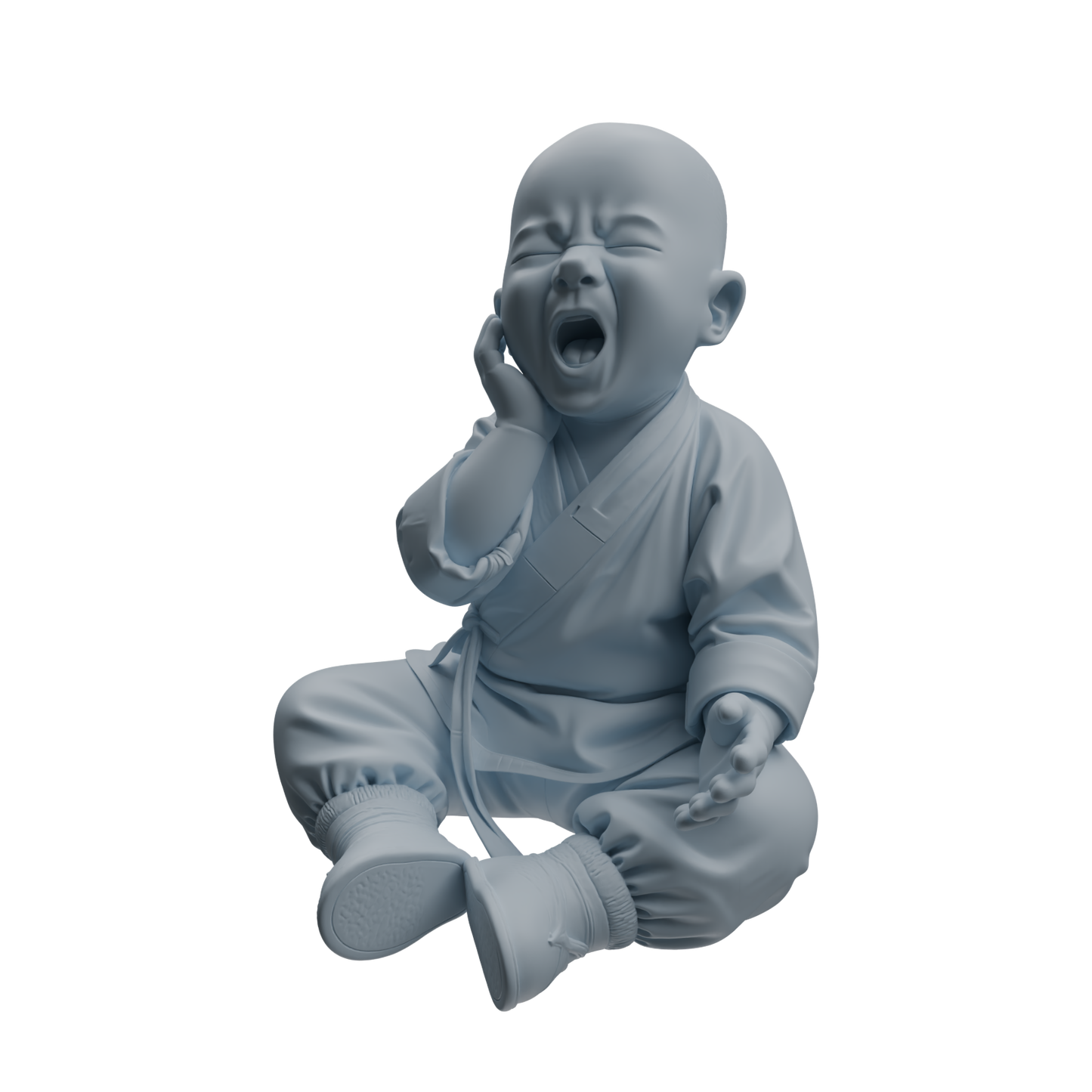 MRY-SFW LYTR1071 Little Monk with Expressions and Actions Character Modern Model 3 pcs