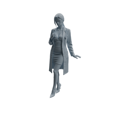 MRY-SFW LYTR1007 Female Doctor with Stethoscope Character Modern Model 3 pcs