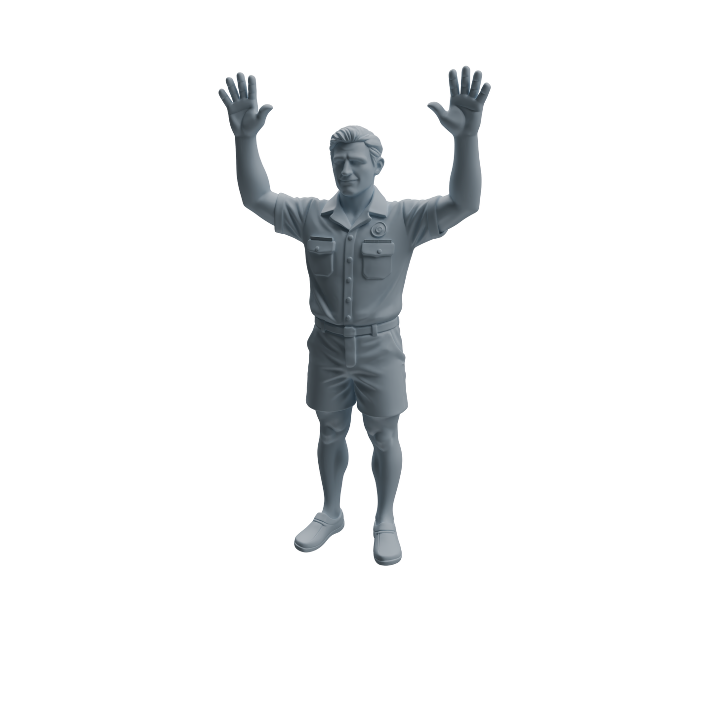 MRY-SFW LYTR1010 Male Lifeguard in Different Poses Character Modern Model 3 pcs