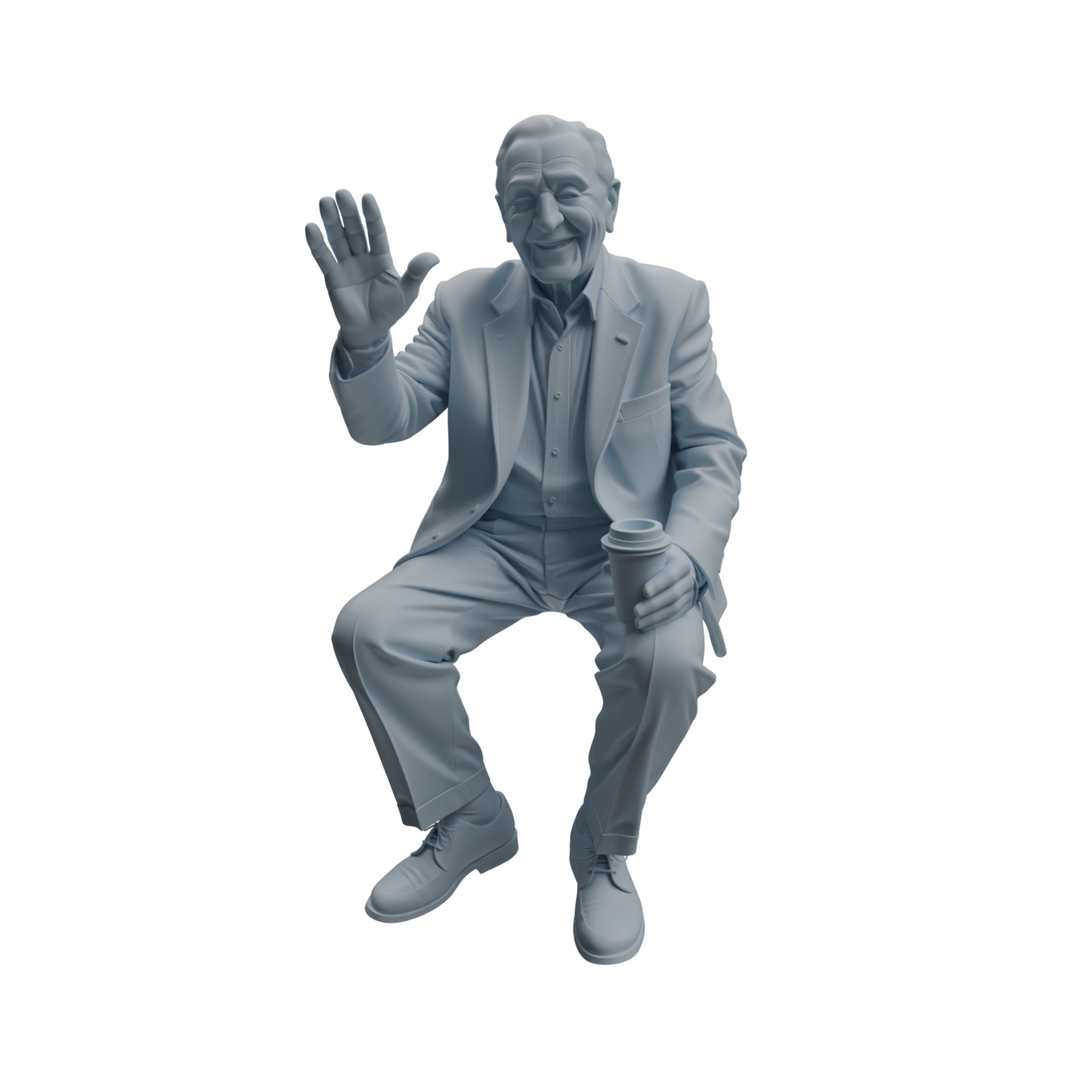 MRY-SFW LYTR1035 Interactive Elderly Character Modern Model 4 pcs