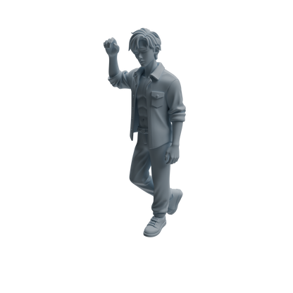 MRY-SFW LYTR938 Frustrated Man Character Modern Model 3 pcs