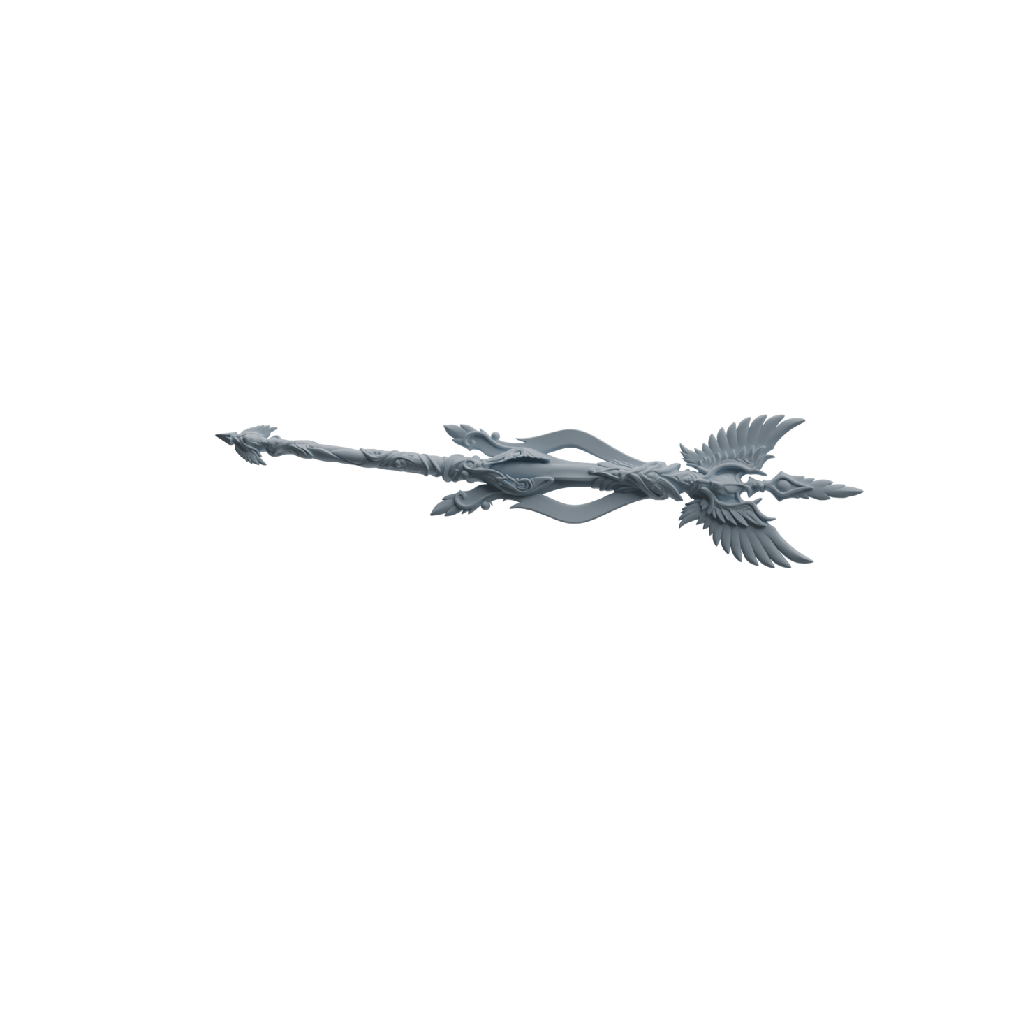MRY-SFW LYGS410 Winged Decorative Trident Weapon Modern Model 4 pcs