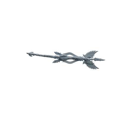 MRY-SFW LYGS410 Winged Decorative Trident Weapon Modern Model 4 pcs