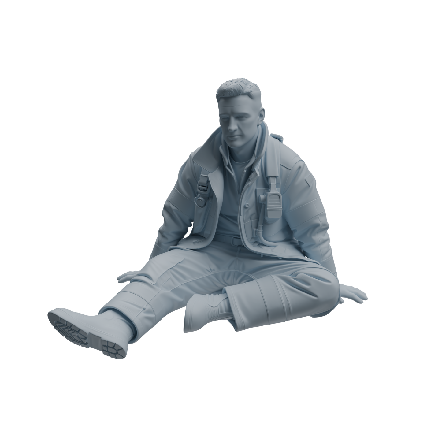 MRY-SFW LYTR1061 Firefighter Character Modern Model 4 pcs