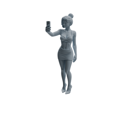 MRY-SFW LYTR942 Selfie Woman Character Modern Model 4 pcs