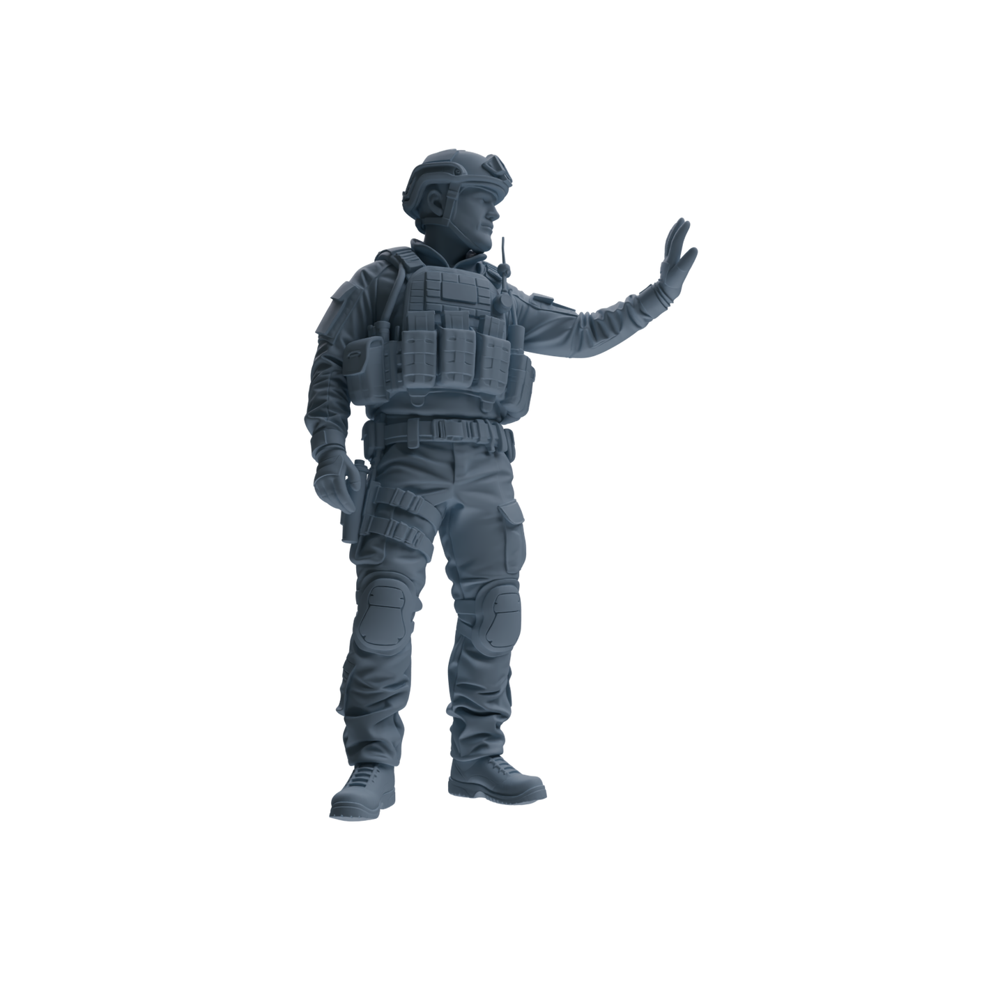 MRY-SFW SSTR183 Miniatures Soldier Model Kit Special Forces Soldier Pose Modern Model 3 pcs